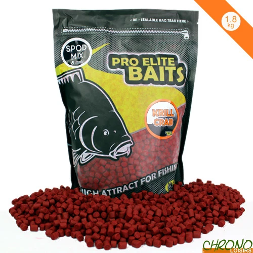 Pellets Pro Elite Baits Krill & Crab Spod Mix 8mm 1.8kg 1 Pellets Pro Elite Baits Krill & Crab Spod Mix 8mm 1.8kg