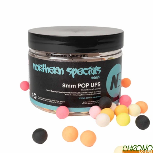 Pop Ups CC Moore NS1 Minis 8mm (par 150) 1 Pop Ups CC Moore NS1 Minis 8mm (par 150)