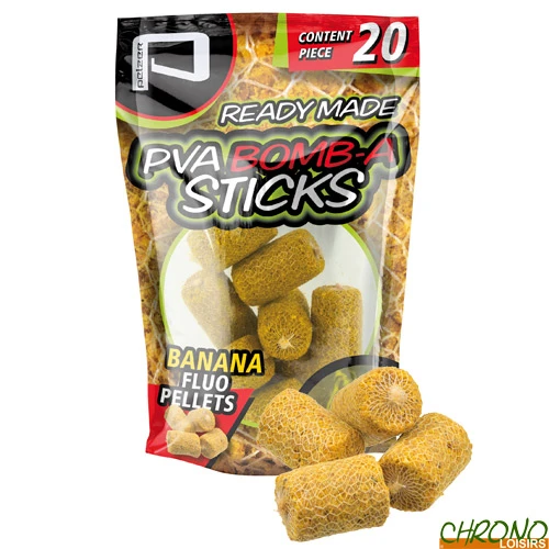 Stick PVA Pelzer Bomb-A Banana Fluo (les 20) 1 Stick PVA Pelzer Bomb-A Banana Fluo (les 20)