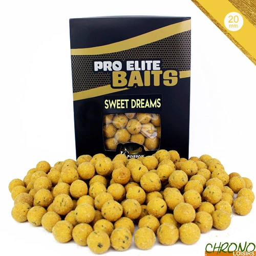 Bouillettes Pro Elite Baits Gold Sweet Dreams 20mm 1kg 1 Bouillettes Pro Elite Baits Gold Sweet Dreams 20mm 1kg