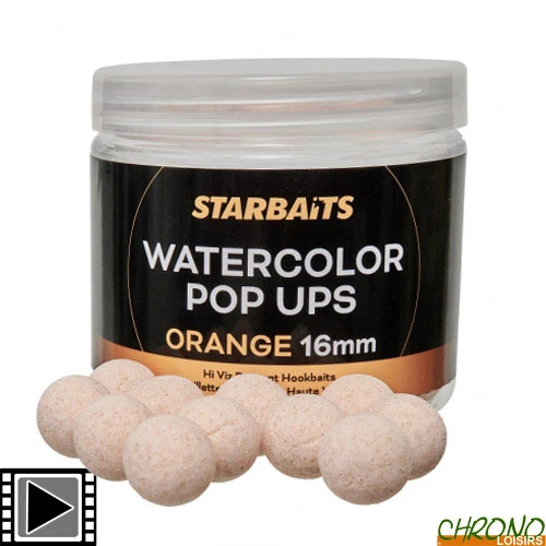 Pop Ups Starbaits Watercolor Orange Pastel 16mm 70g 1 Pop Ups Starbaits Watercolor Orange Pastel 16mm 70g