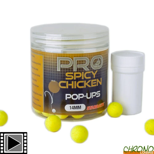 Pop Ups Starbaits Probiotic Spicy Chicken 14mm 60g 1 Pop Ups Starbaits Probiotic Spicy Chicken 14mm 60g