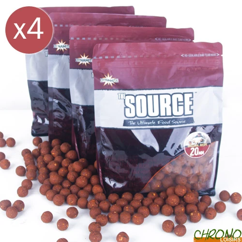 Bouillettes Dynamite Baits The Source 20mm 1kg (x4) 1 Bouillettes Dynamite Baits The Source 20mm 1kg (x4)