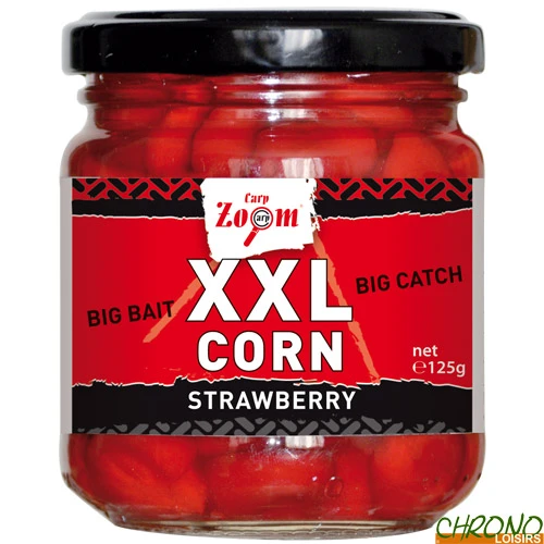 Maïs Géant Carp Zoom XXL Corn Fraise 125g 1 Maïs Géant Carp Zoom XXL Corn Fraise 125g