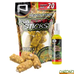 Stick PVA Pelzer Bomb-A Scopex Vanille + Booster Fluo (les 20)