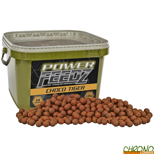 Bouillettes Starbaits Power Feedz Choco Tiger 14mm 1.8kg 1 Bouillettes Starbaits Power Feedz Choco Tiger 14mm 1.8kg