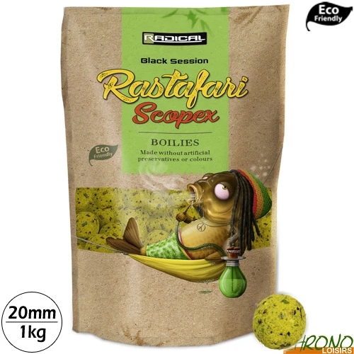 Bouillettes Radical Rastafari Scopex 20mm 1kg 1 Bouillettes Radical Rastafari Scopex 20mm 1kg