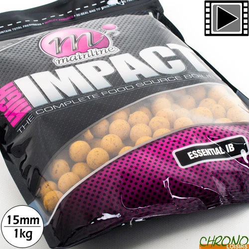 Bouillettes Mainline High Impact Essential IB 15mm 1kg 1 Bouillettes Mainline High Impact Essential IB 15mm 1kg