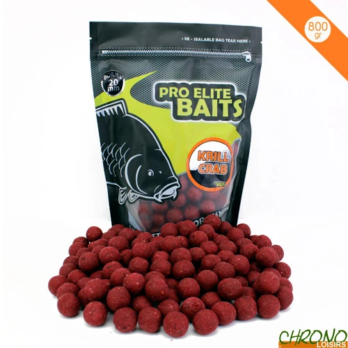 Bouillettes Pro Elite Baits Krill & Crab 20mm 800g 1 Bouillettes Pro Elite Baits Krill & Crab 20mm 800g
