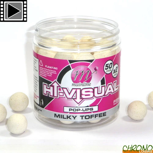 Pop Ups Mainline Fluo Hi Visual Milky Toffee 15mm 250ml 1 Pop Ups Mainline Fluo Hi Visual Milky Toffee 15mm 250ml