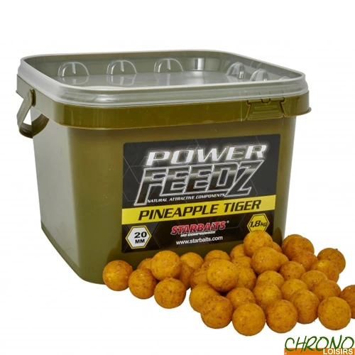 Bouillettes Starbaits Power Feedz Pineapple Tiger 20mm 1.8kg 1 Bouillettes Starbaits Power Feedz Pineapple Tiger 20mm 1.8kg