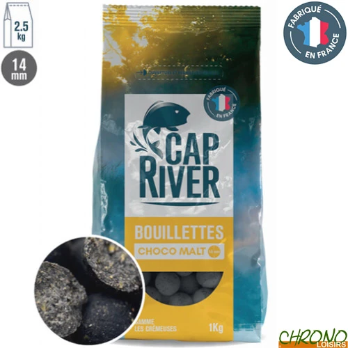 Bouillettes Cap River Choco Malt 14mm 2.5kg 1 Bouillettes Cap River Choco Malt 14mm 2.5kg