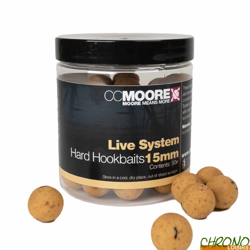 Bouillettes CC Moore Live System Hard Hookbaits 24mm 1 Bouillettes CC Moore Live System Hard Hookbaits 24mm